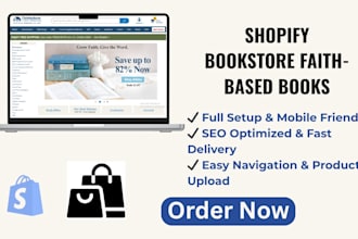 build shopify store for islamic books and christina books