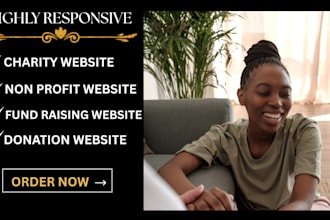 design a professional nonprofit or charity website with donation integration