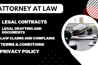 draft and review legal contracts agreements ndas as your lawyer