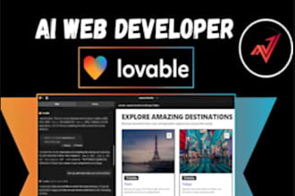 develop lovable app, chatgpt open ai, stripe, twilio integration ai saas web app