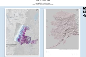 custumized site analysis map