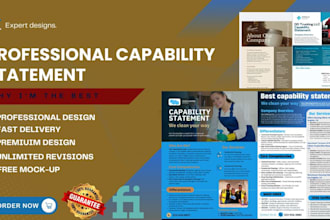 design attractive and winning capability statement for government contract