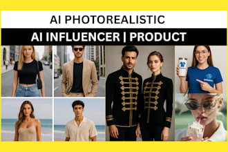 create ai photorealistic 3d product photography ai influencer for amazon ebay