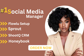 sprout studio buffer loomly flowlu shootq crm hootsuite zoho social post