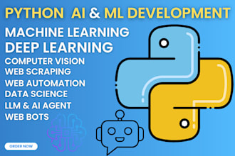 python dev ai,ml,rag, llm,ocr,web scraping ai chatbot,app,website,saas software
