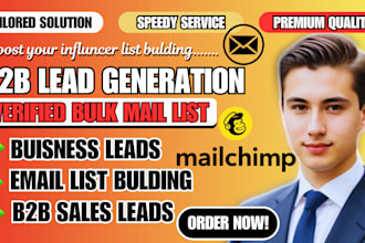 do b2b lead generation, build niche targeted email list for email marketing