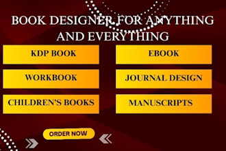 format, edit, upload, kdp book, ebook, workbook, journal design on amazon kdp