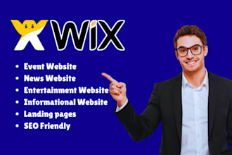 build wix event website news website wix informational website wix entertainment