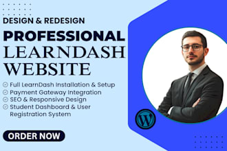 lms website wordpress lms learndash course website elearning website