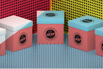 design product packaging, packaging mailer amazon box with 3d mockups animation