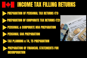 provide expert tax filling services for canadian residents