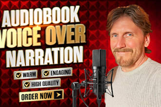 record an engaging male voice over for your audiobook narration voiceover