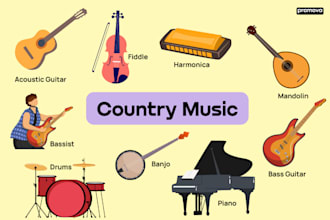 do country ballad music with acoustic guitar, country nashville piano