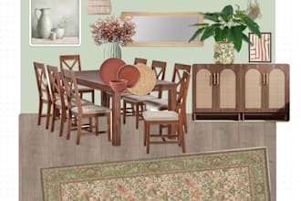 design a room for you using moodboard, cost estimate, links