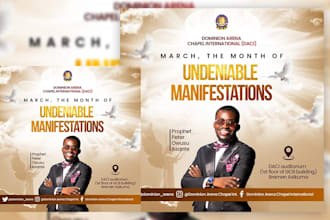 provide church, anniversary, event flyer with in 8 hours