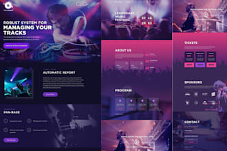 build music website artist portfolio dj website producer record label website