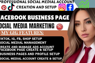 create and setup social media account setup facebook business page tiktok shop