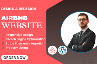 design airbnb vacation rental hotel booking  website