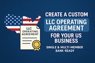 create a custom llc operating agreement for your US business