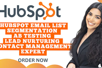 hubspot email list segmentation, ab testing, lead nurturing, contact management