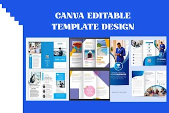 canva brochures design newsletter bifold, trifold, training manual postcards