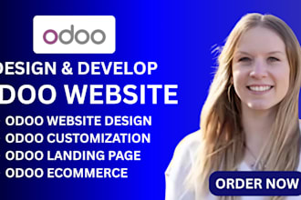 design and develop a responsive odoo website with full customization and seo