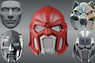 custom 3d mask 3d helmet horror mask helmet face mask helmet for 3d printing