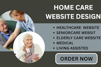 design home care website, home care, healthcare website, medical website