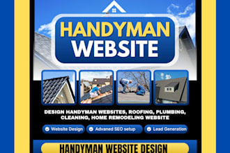 design a responsive roofing website, plumbing, home remodeling, handyman website