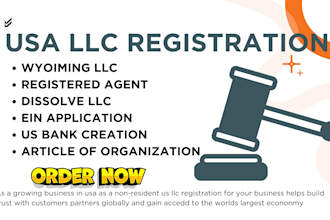 create wyoming llc for usa llc registration usa bank creation