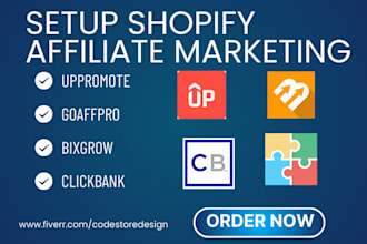 setup shopify store product review affiliate marketing uppromote goaffpro