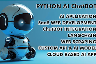 do python ai chatbot saas app web scrapping ocr website ai chatgpt ai automation
