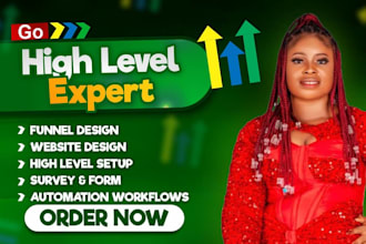 build gohighlevel sales funnels, landing pages, workflows, ghl email sequences
