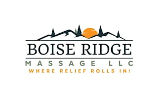 design hipster mountain style massage logo