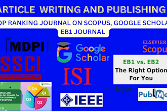 write and publish article in scopus, google scholar top ranking journal citation