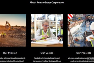design and develop a high impact website for a leading construction company