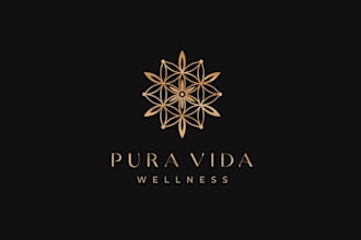 design upscale wellness center logo