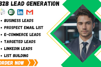 qualified b2b leads based on your criteria, prospects list, email shopify leads