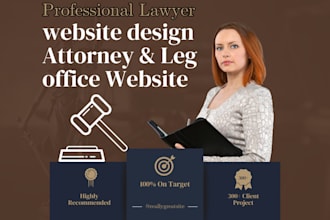 design lawyer website, attorney, law firm website legal office wordpress website