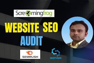 expert screaming frog technical SEO audit and full website analysis