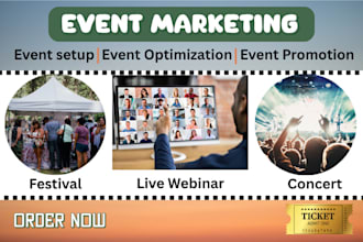 help with eventbrite setup, event promotion, webinar promotion, resident advisor