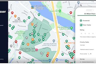 build canvassing app, field service app, survey app, walk list app, evoting app