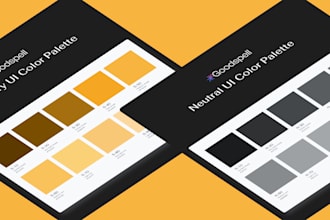 create color palette system for your website UI design