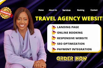 travel website, tour travel agency website, tourism website, booking website