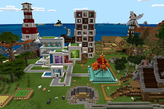 create professional minecraft map building spawn, hub lobby for your game server
