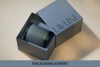 do creative product packaging design, label design, cosmetic package, box design