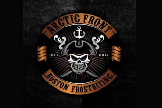 design arctic front winter sailing team logo