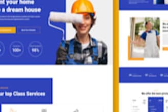 create handyman, junk, home cleaning, painting, pressure washing service website