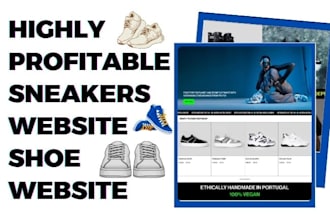 design sneakers shoe website footwear website sneakers shopify fashion website