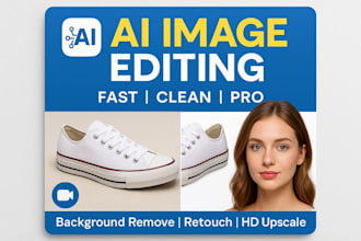 ai editing expert image remove background,object,retouching